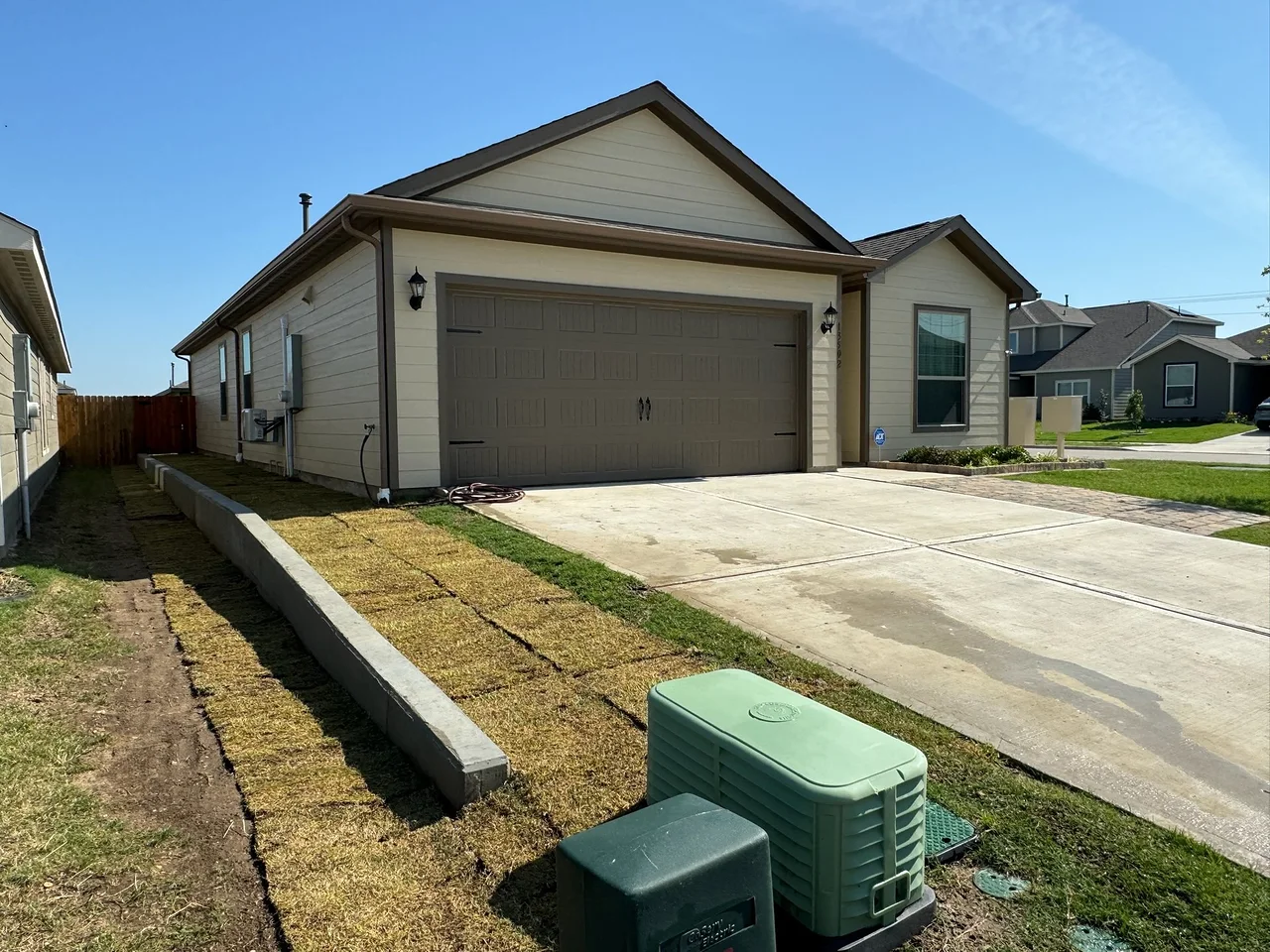 Driveway retaining wall