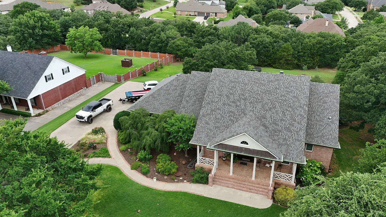Estate home exterior (aerial)