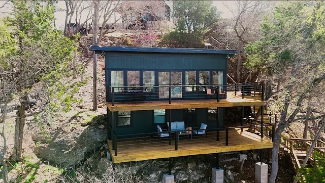 Hillside deck & exterior