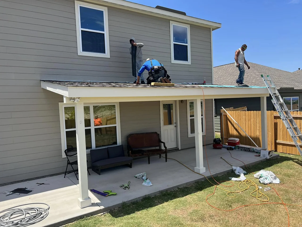 Covered patio build