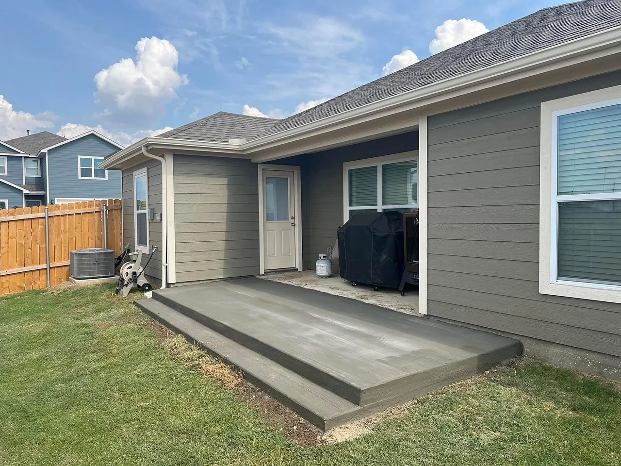 Patio slab extension