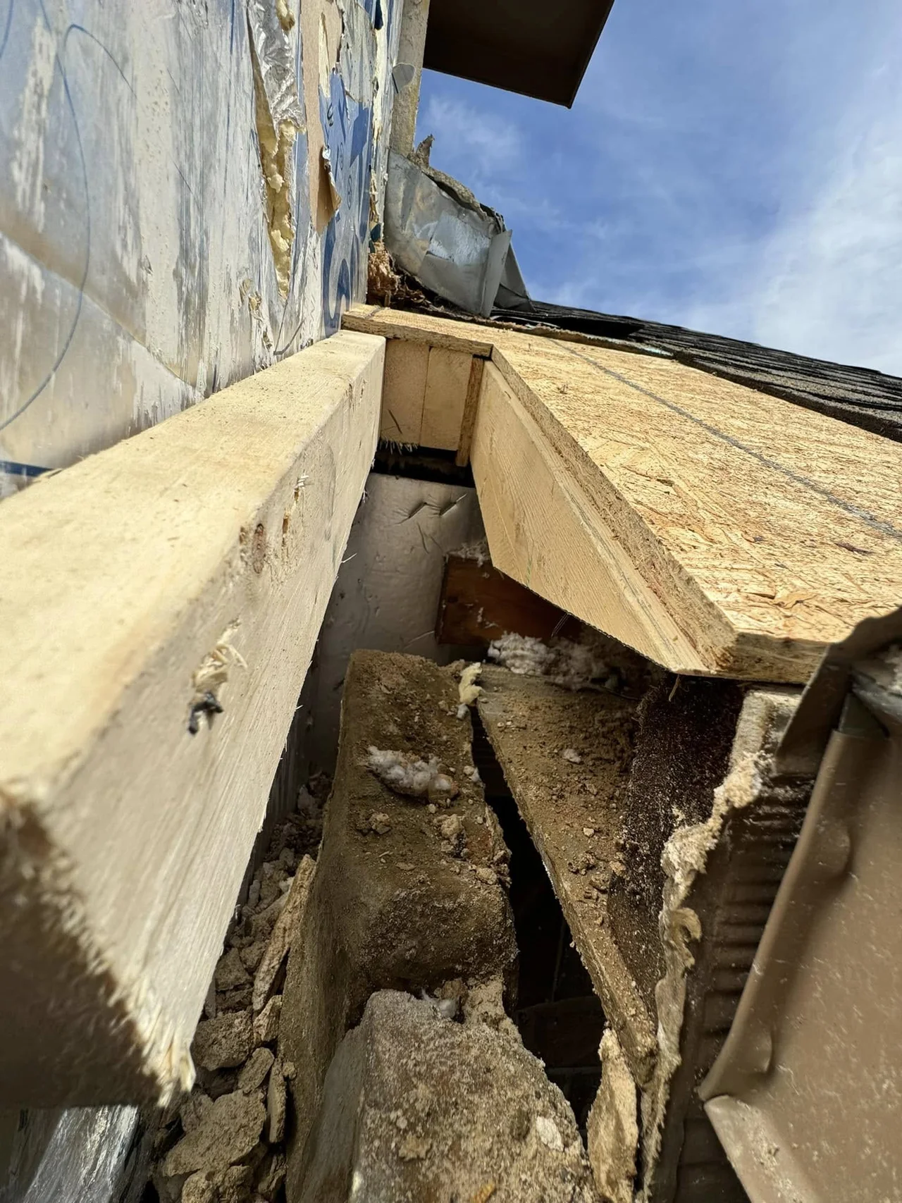 Storm damage detail